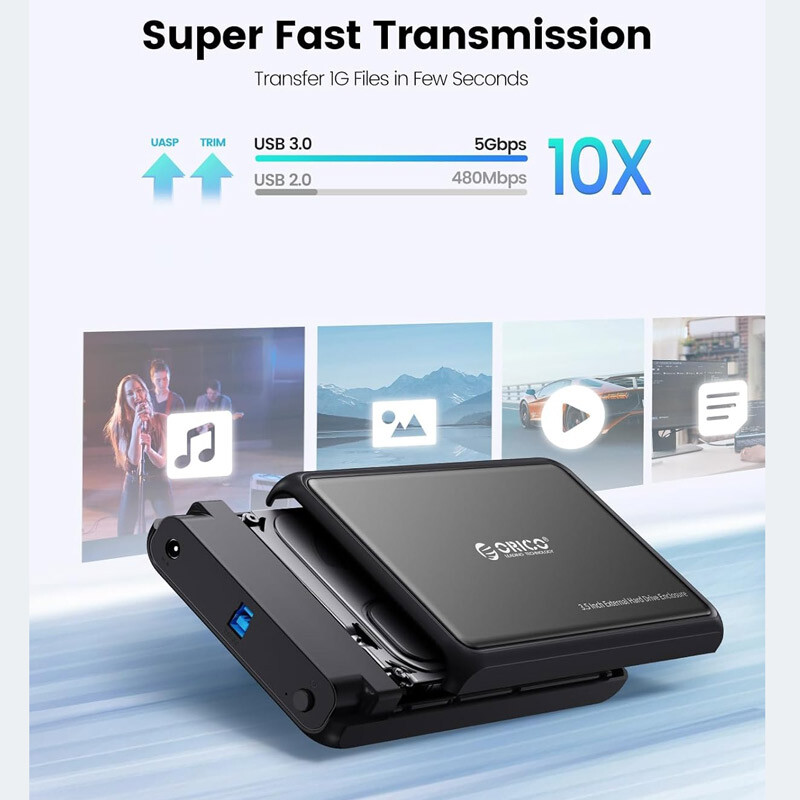 باکس هارد 3.5 اینچی HDD/SSD اوریکو DDL35-U3 - 4