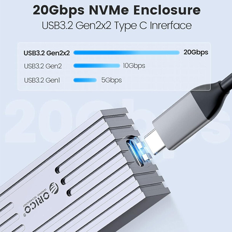 باکس هارد M.2 NVMe SSD اوریکو M233C3-G4 - 2