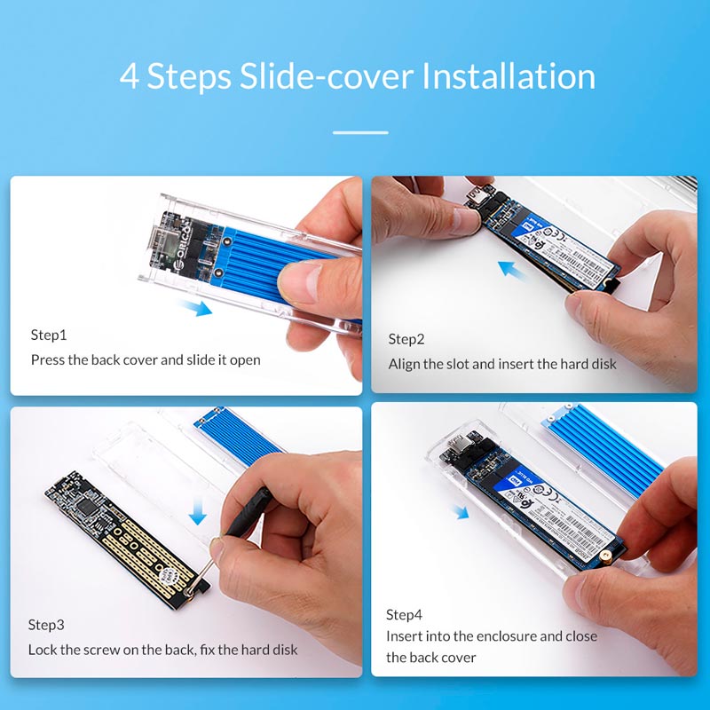 باکس هارد M.2 NVMe SSD اوریکو TCM2-C3 - 7