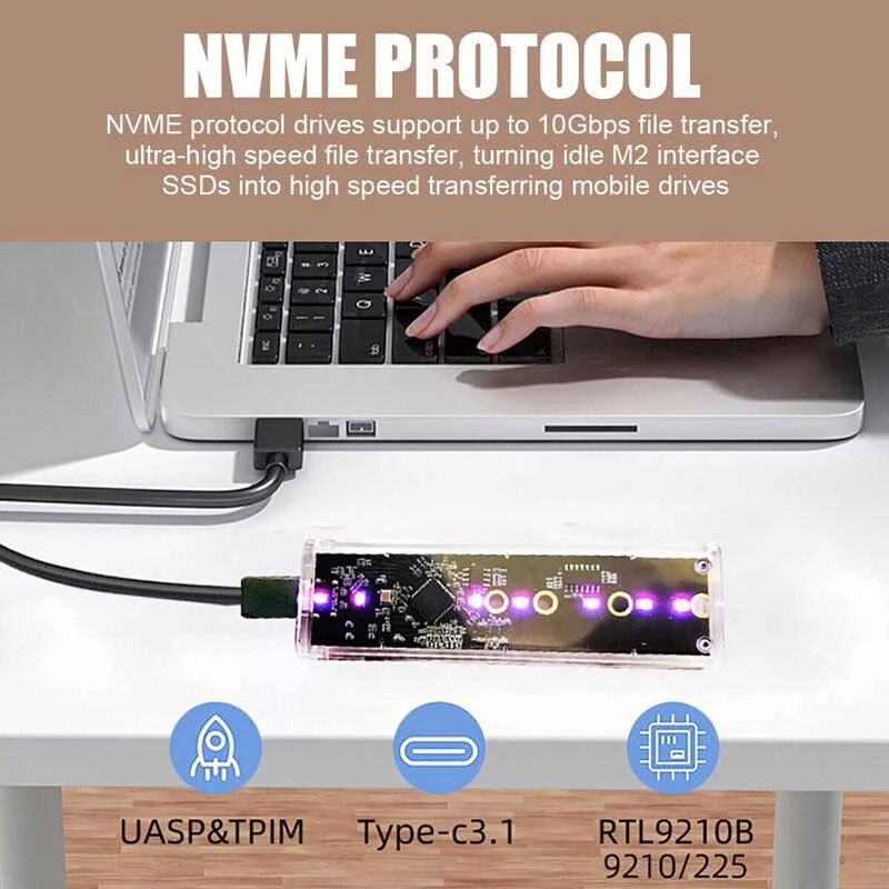 باکس هارد M.2 NVMe SSD نت پیل M2-MT70 - 5