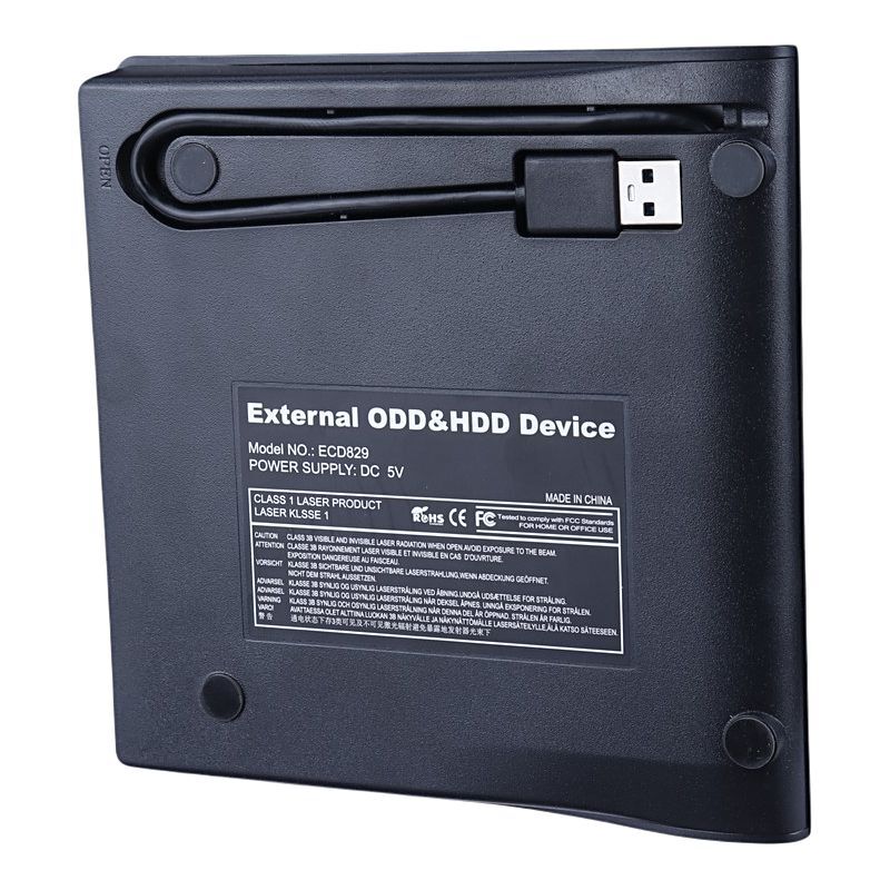 باکس تبدیل DVD رایتر اینترنال به اکسترنال ECD829 9.5mm - 5