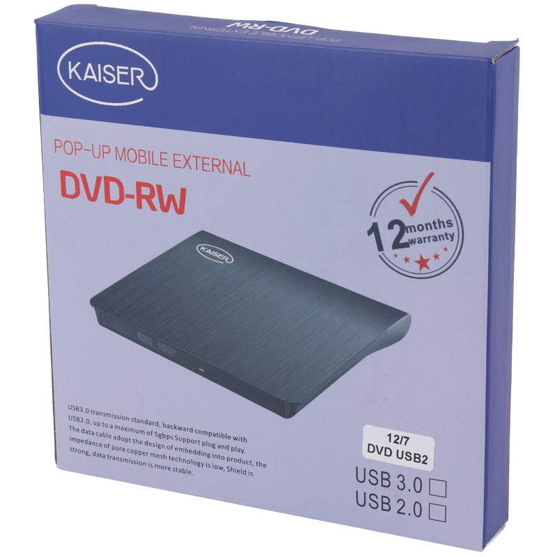 باکس تبدیل DVD رایتر اینترنال به اکسترنال Kaiser 12/7mm - 2