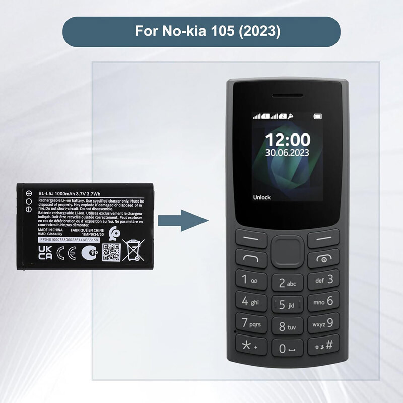 باتری موبایل اورجینال نوکیا Nokia BL-L5j - 4