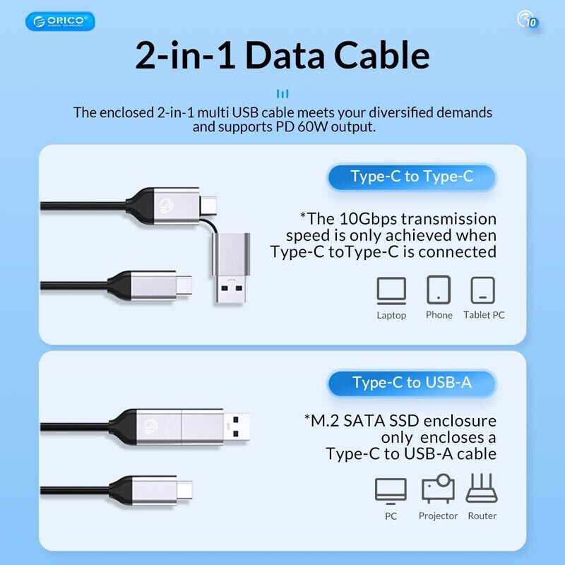 داک هارد 1 سینی اوریکو Orico 6616C3 Type-C / USB - 6