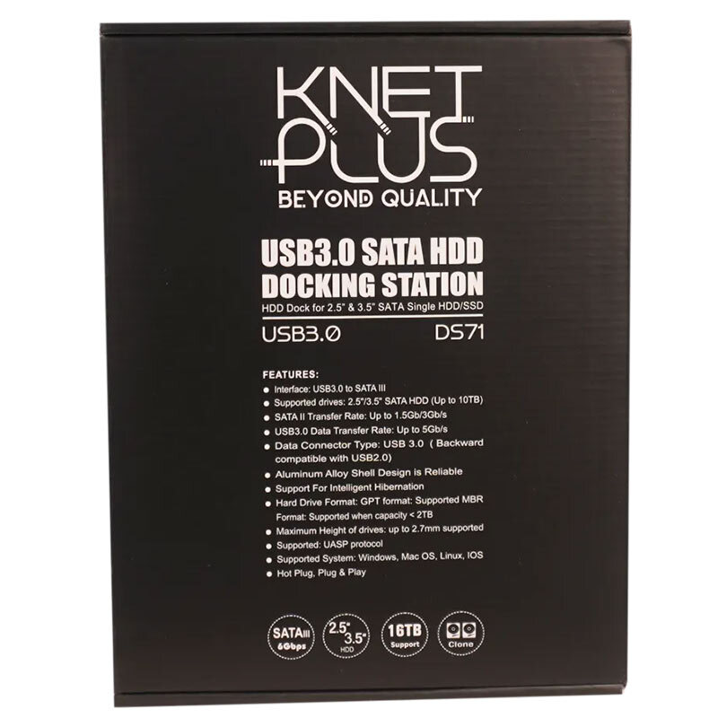 داک هارد 1 سینی کی نت پلاس Knet Plus KP-DS71 USB3.0 - 5