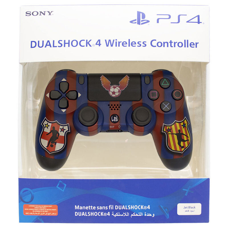 دسته بازی بی سیم SONY PlayStation 4 DualShock 4 High Copy طرح Barcelona کد 2 - 2