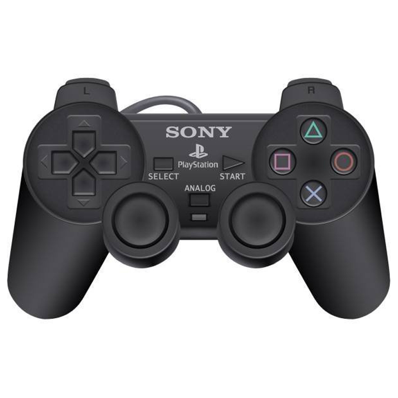 دسته بازی تک شوکدار Sony PS2 مدل IC دار سیم ابریشمی - 7