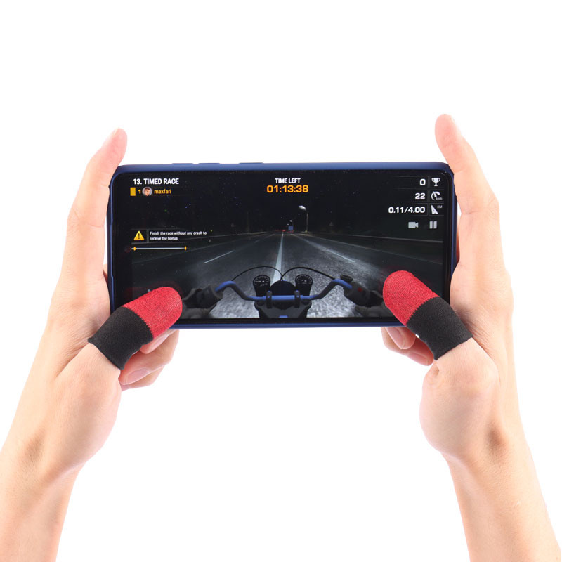 دستکش بازی Finger Sleever فایبر کربن و سیلور - 3