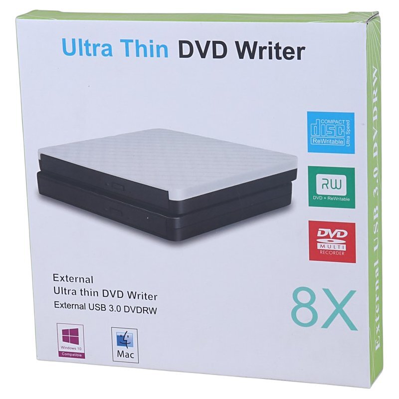 DVD رایتر اکسترنال اولترا تین Ultra Thin ECD829 Type-C / USB3.0 - 8