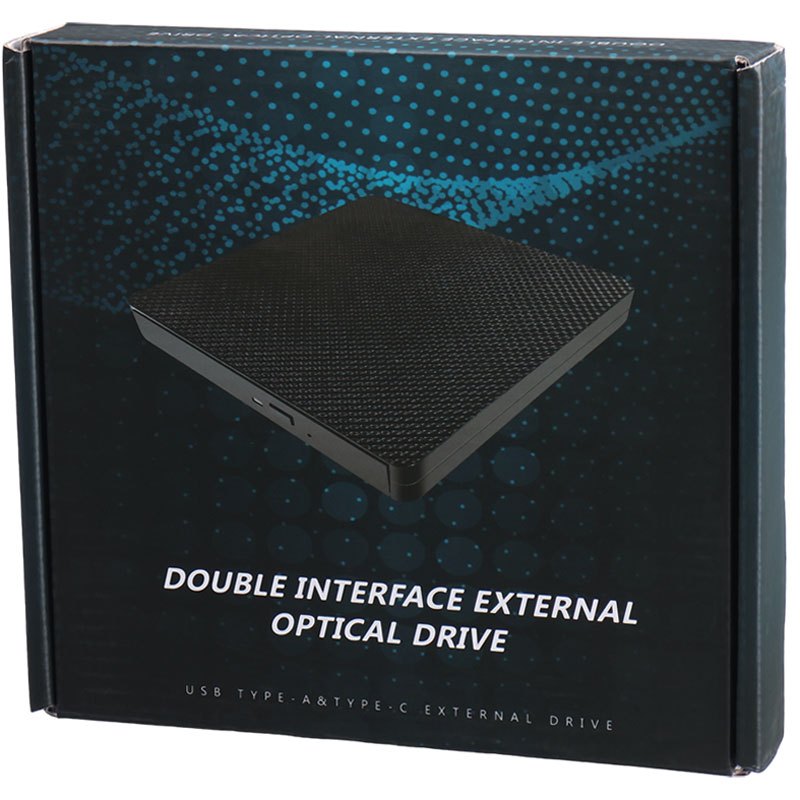 DVD رایتر اکسترنال دوبل Double CB31005 Type-C / USB3.0 - 2