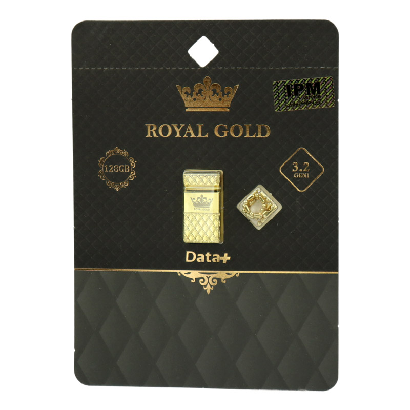 فلش 128 گیگ دیتا پلاس Data+ Royal Gold USB3.2 - 2