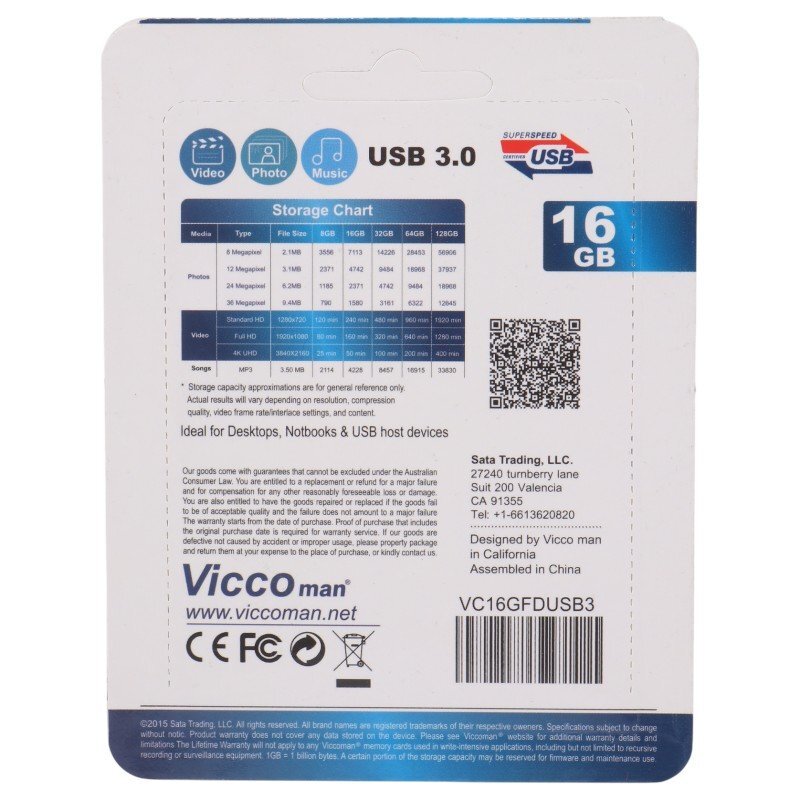 فلش 16 گیگ ویکومن Vicco Man VC364 USB3.0 - 4