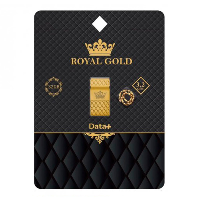 فلش 32 گیگ دیتا پلاس Data+ Royal Gold USB3.2 - 2
