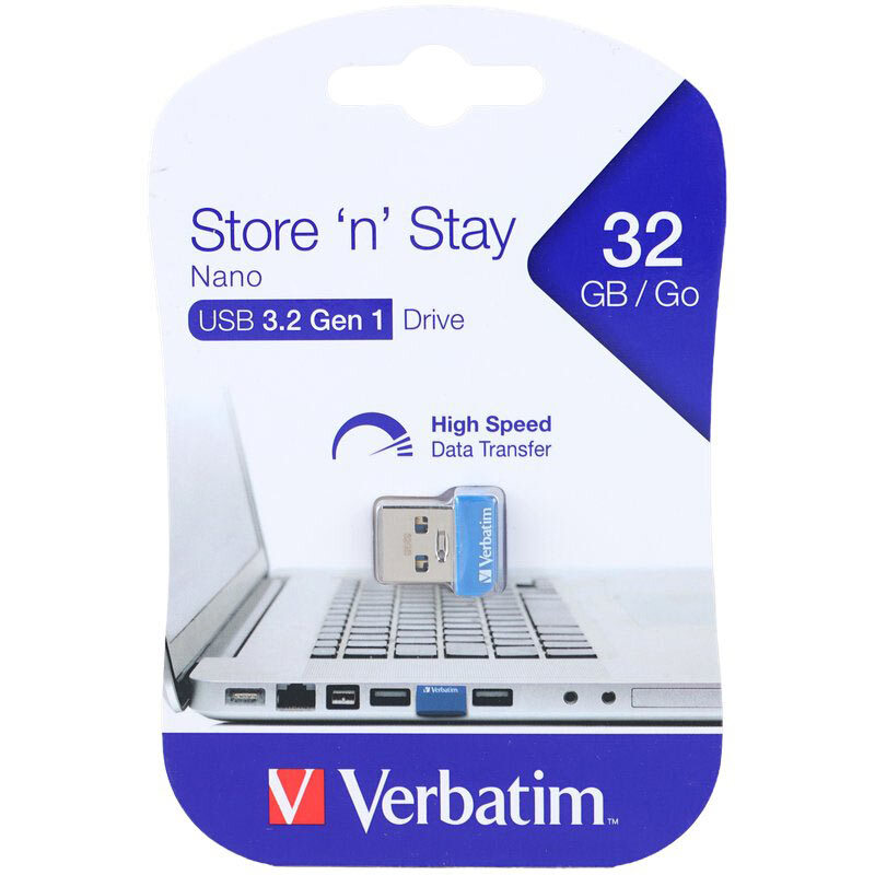 فلش 32 گیگ ورباتیم Verbatim Store N Stay Nano USB 3.2 - 2