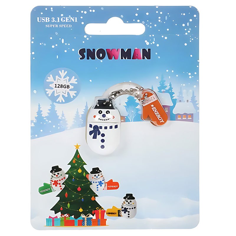 فلش عروسکی 128 گیگ ایکس انرژی X-Energy Snowman USB3.1 - 2