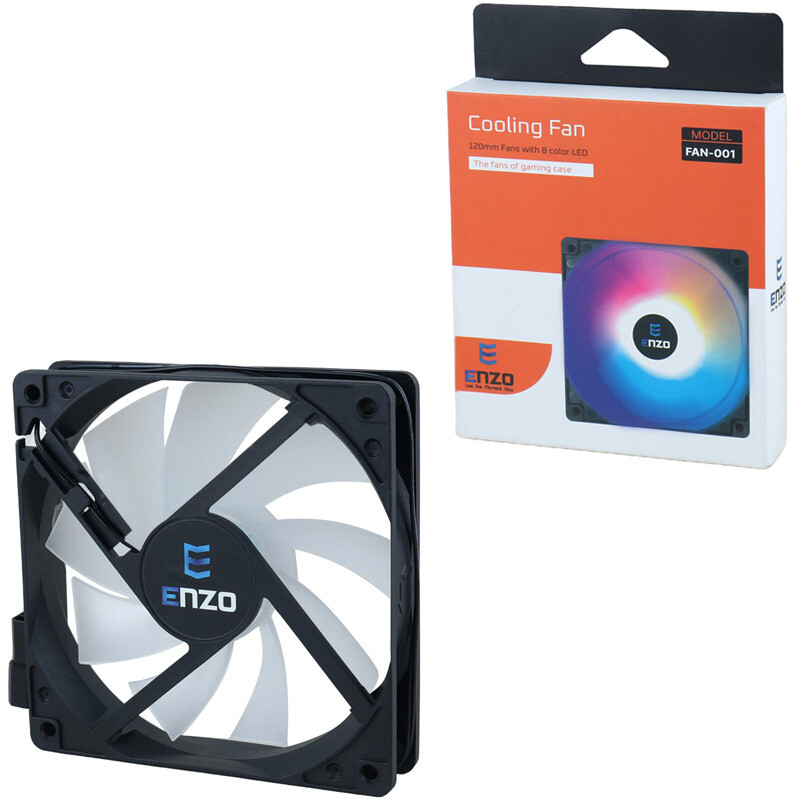 فن کیس انزو FAN-001 RGB سایز 120 میلی متری