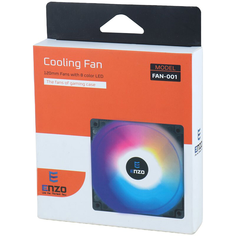 فن کیس انزو FAN-001 RGB سایز 120 میلی متری