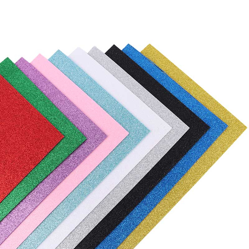 فوم رنگی اکلیلی Glitter Eva Foam A4 بسته 10 عددی - 3