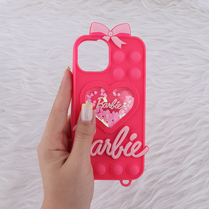 قاب آکواریومی پاپیتی آیفون iPhone 13 / 14 طرح Barbie - 2