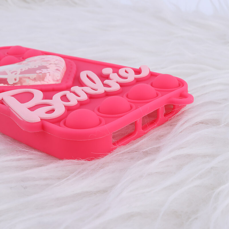 قاب آکواریومی پاپیتی آیفون iPhone 13 / 14 طرح Barbie - 4