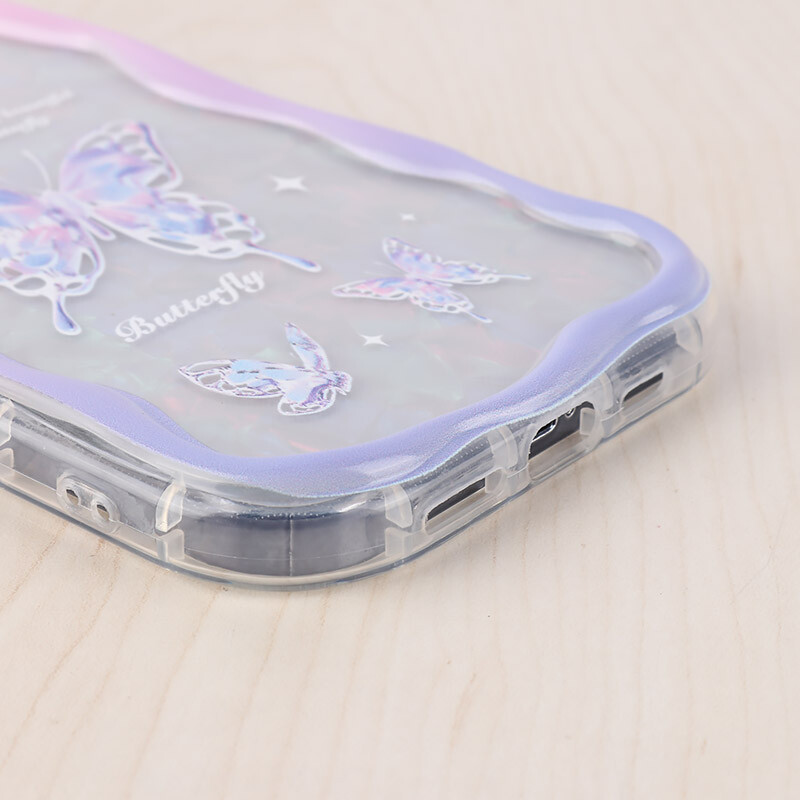 قاب Butterfly آیفون iPhone 12 Pro Max پاستیلی آویزدار محافظ لنزدار - 7