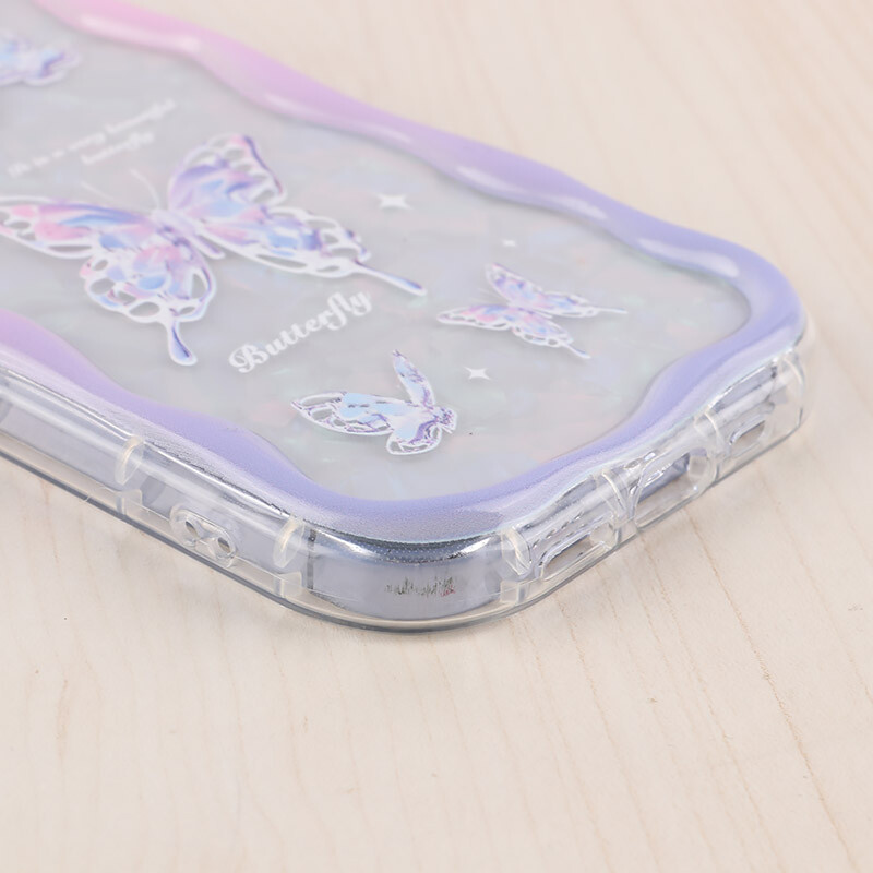 قاب Butterfly آیفون iPhone 13 Pro پاستیلی آویزدار محافظ لنزدار - 8