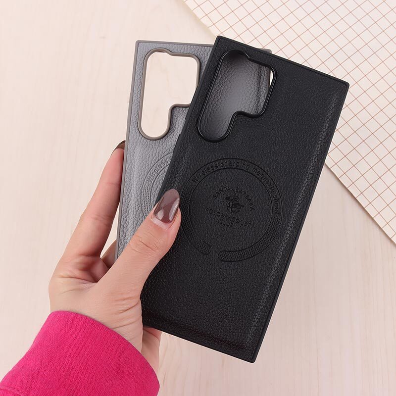 قاب چرمی Polo & Racquet Club سامسونگ Galaxy S23 Ultra طرح مگ سیف - 4