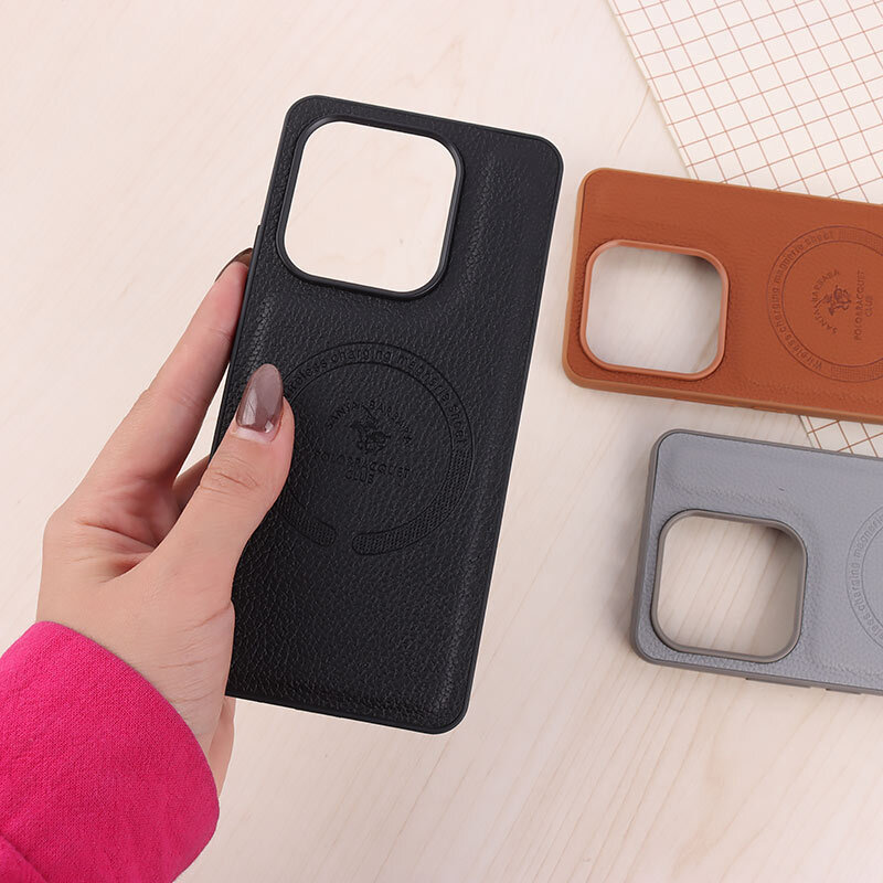 قاب چرمی Polo & Racquet Club شیائومی Redmi Note 14 طرح مگ سیف - 2