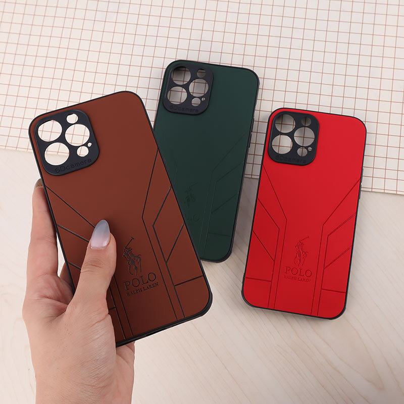 قاب چرمی Polo Ralph Laren آیفون iPhone 13 Pro Max طرح دار محافظ لنزدار - 2