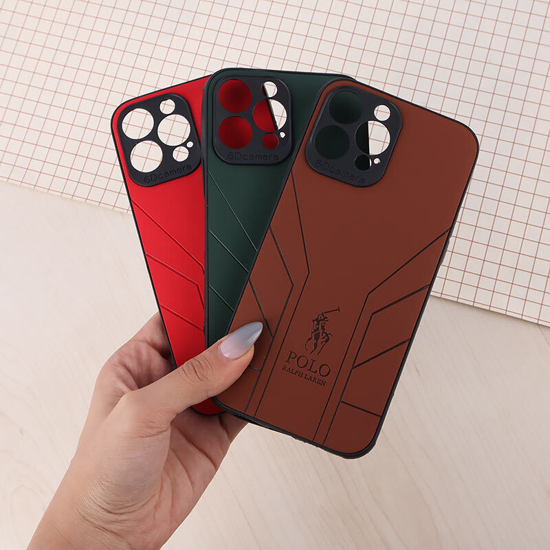 قاب چرمی Polo Ralph Laren آیفون iPhone 13 Pro Max طرح دار محافظ لنزدار - 4