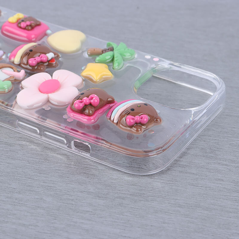 قاب Hello Kitty In The Beach آیفون iPhone 13 / 14 عروسکی برجسته - 5