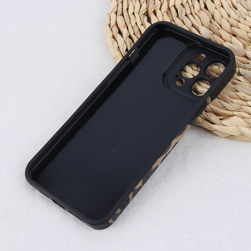 قاب کبریتی آیفون iPhone 13 Pro Max طرح پلنگی محافظ لنزدار برجسته - 3