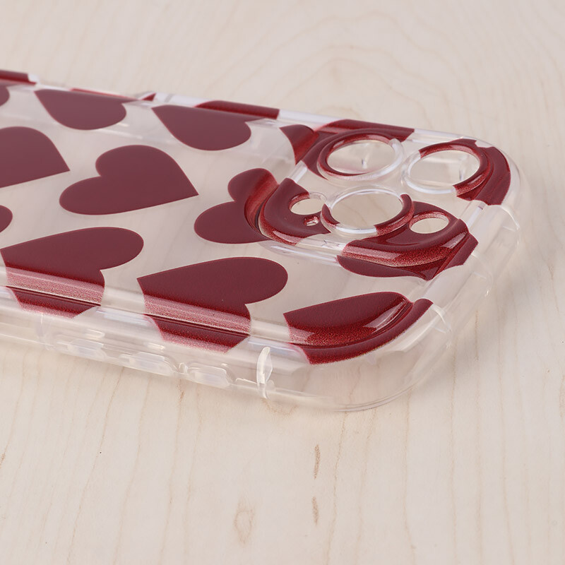 قاب Love Story آیفون iPhone 16 Pro Max طرح قلب محافظ لنزدار - 4