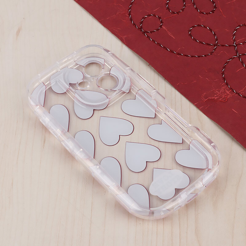 قاب Love Story آیفون iPhone 16 طرح قلب محافظ لنزدار - 3