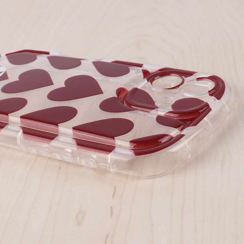 قاب Love Story آیفون iPhone 16 طرح قلب محافظ لنزدار - 4