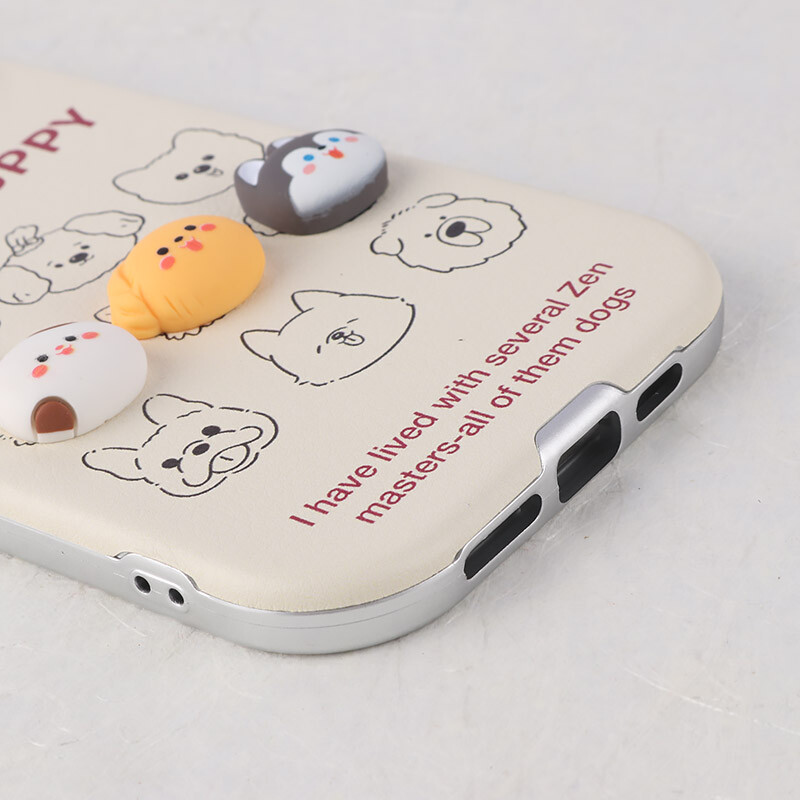 قاب Lucky Puppy آیفون iPhone 12 Pro Max عروسکی برجسته محافظ لنزدار - 5