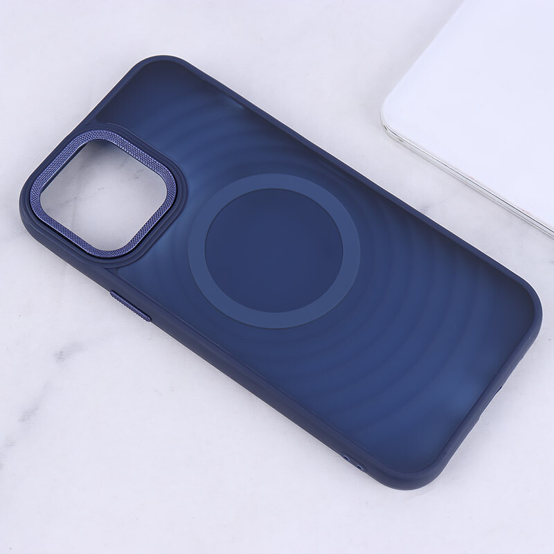 قاب مگ سیف آیفون iPhone 13 / 14 پشت مات طرح موج - 7