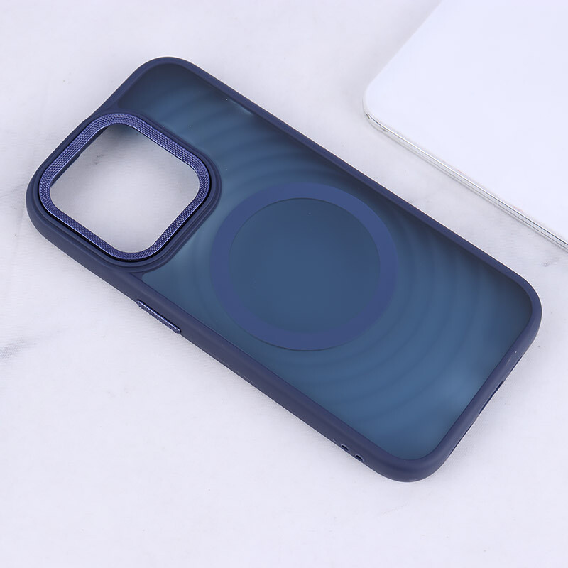 قاب مگ سیف آیفون iPhone 15 Pro پشت مات طرح موج - 7