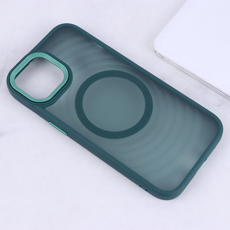 قاب مگ سیف آیفون iPhone 15 پشت مات طرح موج - 7