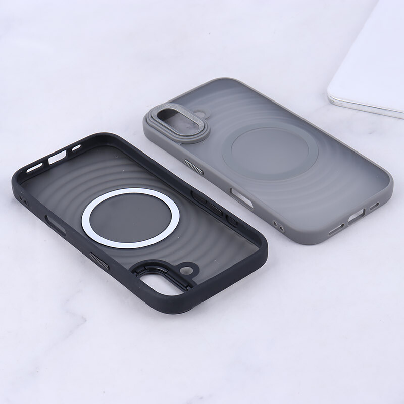 قاب مگ سیف آیفون iPhone 16 پشت مات طرح موج - 3