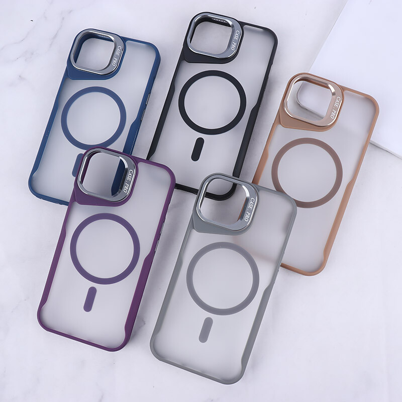 قاب مگ سیف Case.Pro آیفون iPhone 13 / 14 استندشو پشت مات