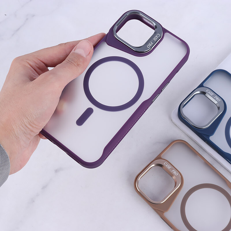قاب مگ سیف Case.Pro آیفون iPhone 13 / 14 استندشو پشت مات - 2