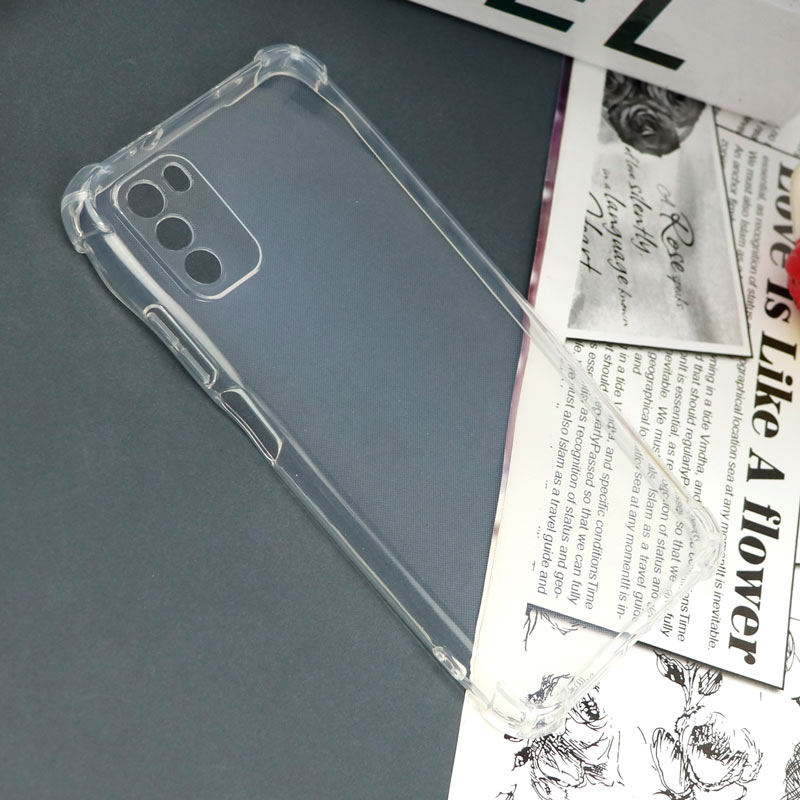 قاب محافظ لنزدار ژله ای ضربه گیر بی رنگ Xiaomi Poco M3 - 2