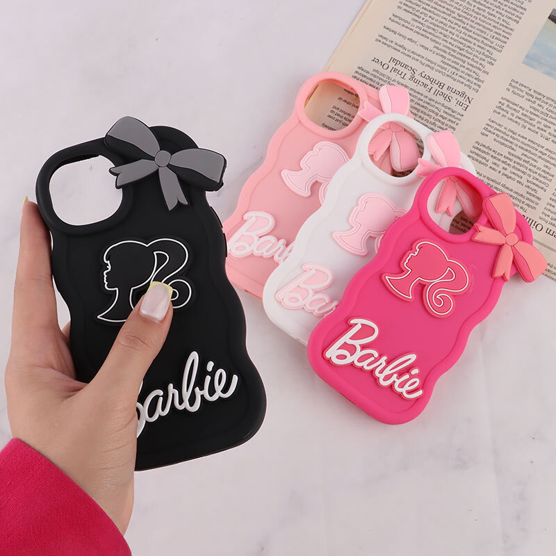 قاب موج دار آیفون iPhone 15 طرح Barbie برجسته - 2