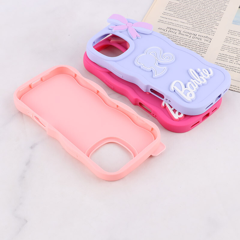قاب موج دار آیفون iPhone 16 Pro Max طرح Barbie برجسته - 3