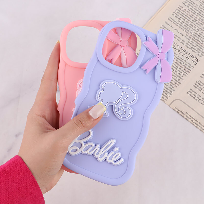 قاب موج دار آیفون iPhone 16 Pro Max طرح Barbie برجسته - 4