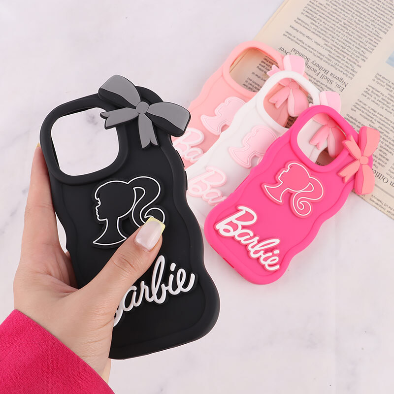قاب موج دار آیفون iPhone 16 Pro طرح Barbie برجسته - 2