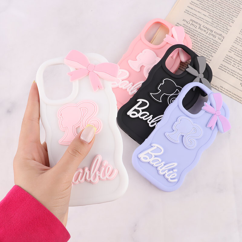قاب موج دار آیفون iPhone 16 طرح Barbie برجسته - 2