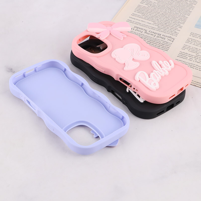 قاب موج دار آیفون iPhone 16 طرح Barbie برجسته - 3
