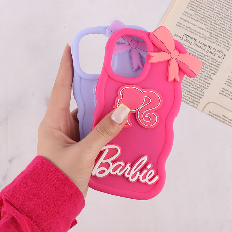 قاب موج دار آیفون iPhone 16 طرح Barbie برجسته - 4